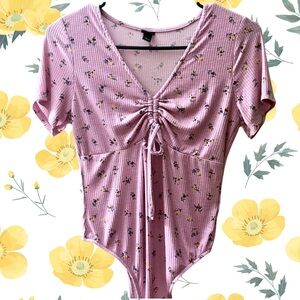 Pink Flora Bodysuit - Wild Fable